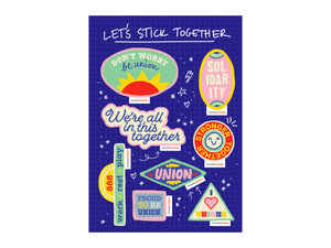 Let's Stick Together Sticker Sheet