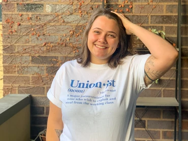 White & Blue Union-Ist T-shirt